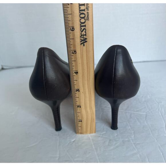 Coach Missy Women's Brown Soft Leather Napa Round Toe Pump Heel Shoes Size 9B - Picture 7 of 10